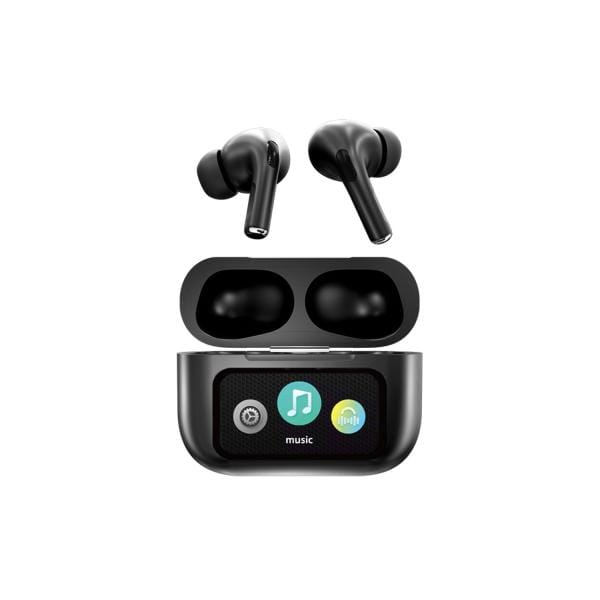 A9 Pro App Anc/enc Display Touch Control Bt 5.4 Wireless Earbuds With Zwsvibe Ap