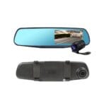 Car DVR Mirror Dual Camera Front and Back 1080p with 4.3 Inch LED Display and G-Sensor Pakistan