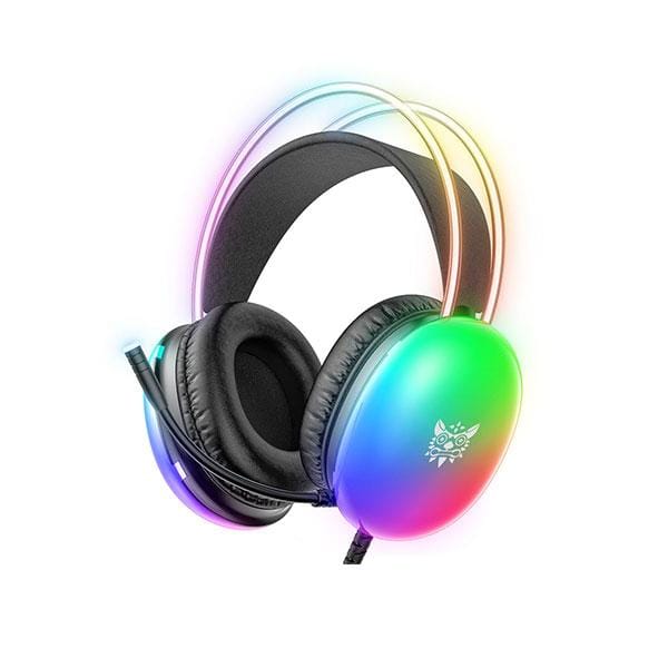 ONIKUMA-X25 PRO RGB Black Gaming Headset with Retractable 360 Degree Microphone