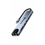 SPEEDX SP-TC801 8 IN 1 Multi-Port TYPE C Hub with 4K HDMI SD Card VGA and Gigabit Ethernet Pakistan