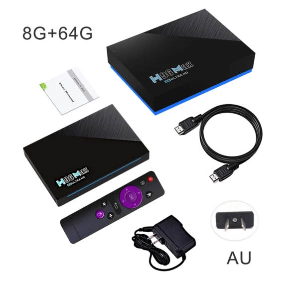 Smart Box H96MAX 8GB 64GB Quad Core 4K Ultra HD Android TV Box