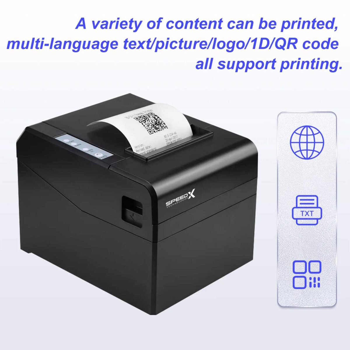 Speed-x Sp-250u 80mm Thermal Receipt Printer Usb Interface 300mm