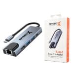 SPEEDX SP-TC501 5 IN 1 Multi-Port TYPE C Hub with 4K HDMI USB 3.0 and PD Charging Pakistan