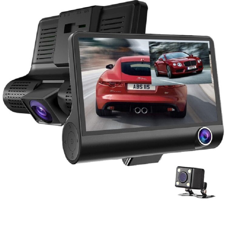 WDR Dashcam 3 Camera Lens Video Car DVR Full HD 1080P with Rearview Camera and G-Sensor Pakistan