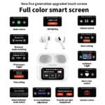 New A9 Pro Apple Airpods Anc/enc Zhongkelqnxun Noise Reduction Touch Control Bluetooth 5.4 Wireless Earbuds
