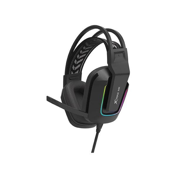 XTRIKE ME GH712 RGB Black Gaming Headset featuring 50mm Drivers and Noise Reduction Microphone Pakistan