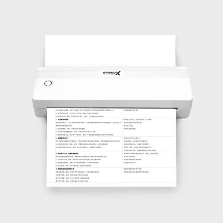 SPEED-X SP-A42 Bluetooth WiFi portable inkless thermal printer